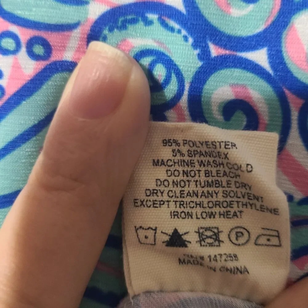 Simply Southern Pink and Blue SWIRLY Top Seashells Beach Small - Picture 6 of 16